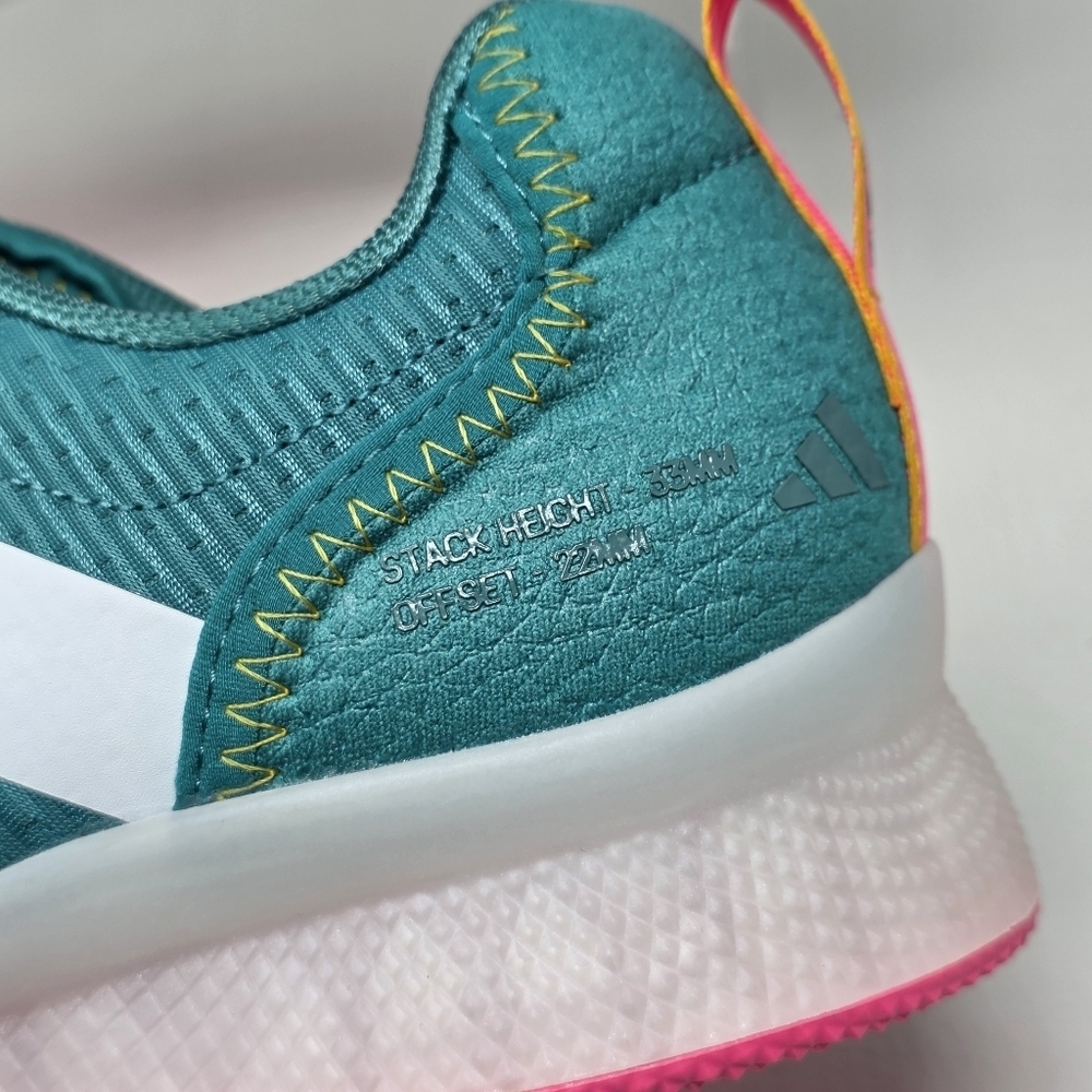 Adidas Adipower Weightlifting 3 Shoes Mens Size 13 Teal White Pink JP9871 New - Picture 11 of 13